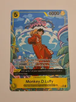 One Piece Monkey D Luffy OP07-109 SR Treasure Rare Alt Art English Edition - Image 1