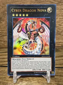 Yugioh Cyber Dragon Nova SDCR-EN038 Ultra Rare 1st Ed NM - Image 1