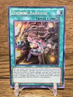 Yugioh Zoodiac Barrage RATE-EN059 Secret Rare 1st Edition NM - Image 1