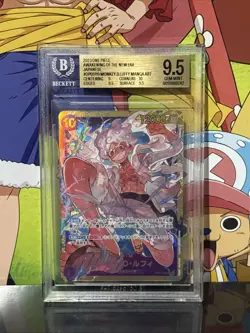 Bandai One Piece Japanese Monkey D. Luffy OP05-119 Secret Rare Full Art BGS 9.5 - Image 1