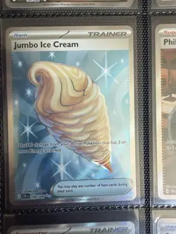 Pokemon TCG Jumbo Ice Cream Full Art UR 109/086 Chaos Rising NM - Image 1