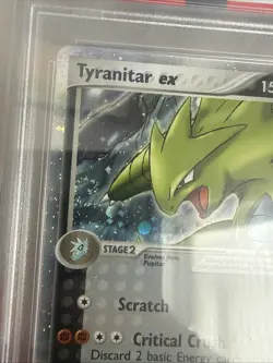 2004 Pokemon Tyranitar Ex-Holo Pop Series 1 PSA 7 #17 Holo Swirl. Offer - Image 2