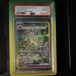 Pokemon Leafeon ex 200/187 SV8a Special Art Rare Holo Japanese PSA 10 - Image 1