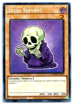Yugioh Skull Servant Secret Rare Battles of Legend: Monster Mayhem BLMM-EN002 - Image 1
