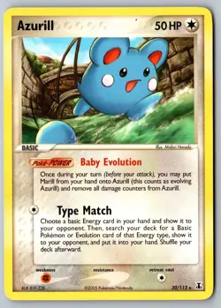 Pokemon: Azurill Rare Delta Species 20/113 LP+ - Image 1