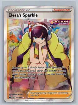 Elesa's Sparkle 147/159 Ultra Rare Crown Zenith Pokemon Card Near Mint - Image 1