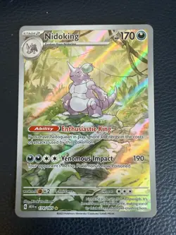 Pokemon TCG Nidoking 174/165 Illustration Rare Scarlet & Violet 151 NM - Image 1