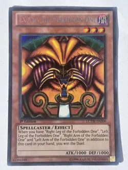 Exodia the Forbidden One Yugioh Card First Edition Not Graded - Image 1