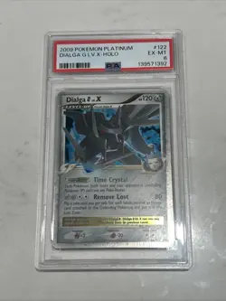 Pokemon TCG Dialga G LV.X Ultra Rare Holo Card 122/127 Platinum - Image 2