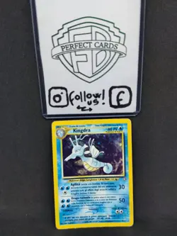 POKEMON NEO GENESIS UNLIMITED KINGDRA HOLO 8/111 DMG - Image 1