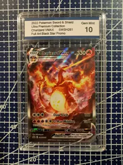 2022 Pokemon Charizard VMAX SWSH261 Sword & Shield Black Star Promo Gem Mint 10 - Image 1