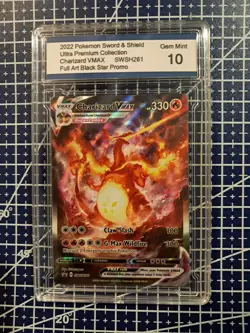 2022 Pokemon Charizard VMAX SWSH261 Sword & Shield Black Star Promo Gem Mint 10 - Image 2