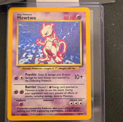 Mewtwo 10/102 Base Set Holo Rare Unlimited ENG Pokemon TCG 1999 - Image 1