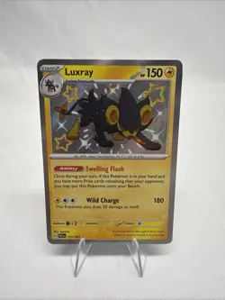 Pokemon TCG Luxray Scarlet & Violet Paldean Fates Holo Rare Card 137/091 NM - Image 1