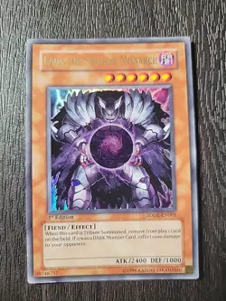 Yugioh! Caius the Shadow Monarch SDDE-EN001 Ultra Rare 1st Ed PL - Image 1
