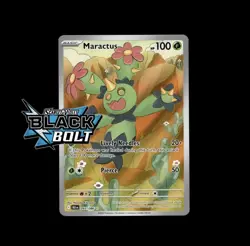 Maractus 093/086 SV: Black Bolt Illustration Rare Full Art Pokemon Card NM/M - Image 1