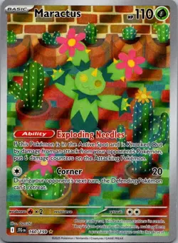 Maractus 160/159 Illustration Rare Journey Together Pokemon Near Mint - Image 2