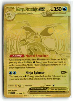 Mega Greninja ex Mega Hyper Rare Holofoil NM [ME04: Chaos Rising - 122/086] - Image 2