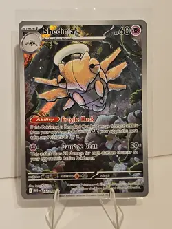 Pokemon Shedinja 144/132 Me01: Mega Evolution Illustration Rare Holo - Image 1