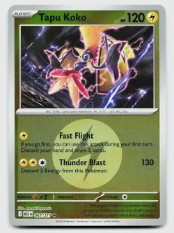 TAPU KOKO (ENERGY SYMBOL PATTERN) 067/217 R ASCENDED HEROES POKEMON NM/M - Image 1