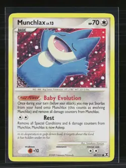 Pokemon 2009 Platinum Munchlax #69/111 - Image 1
