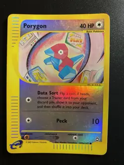 Pokemon Card- Porygon-Aquapolis-Reverse Holo-103b/165-Rare-ENG-Excellent - Image 1