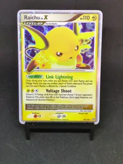 Pokemon Raichu LV.X Stormfront Holo NM W/Swirl 99/100 Diamond & Pearl 2008 - Image 1