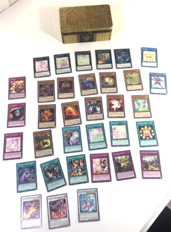 Lot of Yugioh Cards Shonen Jump Yu Gi Oh TCG Empty Tin 35 Cards Trading Card - Image 1