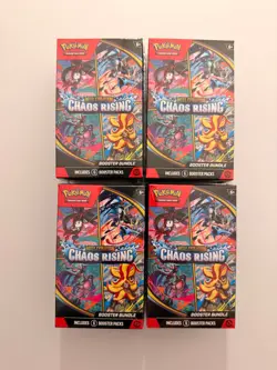 X4 Pokemon TCG Chaos Rising Booster Bundles - Brand New & Sealed - Image 1
