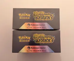 X2 Pokemon TCG Surging Sparks Pokemon Center Elite Trainer Box ETB New/Sealed - Image 3