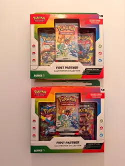 2x Pokemon TCG First Partner Illustration Collection Series 1 Sealed Boxes - Image 1