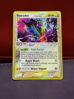 Pokemon Gyarados Holo Rare TCG Card 8/110 Holon Phantoms Delta Species 2006 - Image 1
