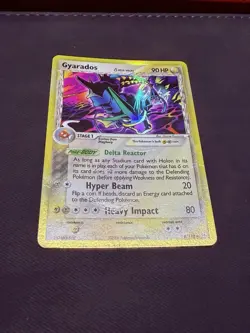 Pokemon Gyarados Holo Rare TCG Card 8/110 Holon Phantoms Delta Species 2006 - Image 2