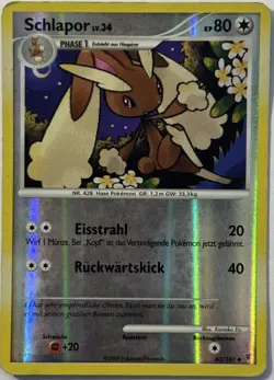 Pokemon TCG Schlapor 63/147 Reverse Holo Supreme Victors Deutsch LP bis M - Image 1