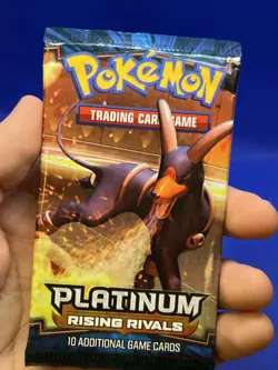 SEALED UNWEIGHED 2009 Pokemon Platinum Rising Rivals Booster Pack Houndoom Art - Image 2