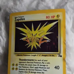Pokemon Zapdos Fossil 15/62 Holo Rare 1999 Basic 80 HP Thunderstorm - Image 3