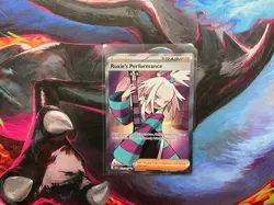 Roxie's Performance 112/086 Ultra Rare ME04: Chaos Rising Pokemon Holo Near Mint - Image 1