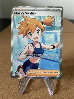 Misty's Vitality 111/084 Full Art Pokemon TCG Pitch Black 2026 NM Pack Fresh - Image 1