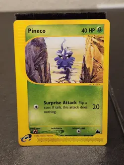Pineco 85/144 Skyridge Pokemon LP Tcg Play Collect Vtg Vintage Trade - Image 1