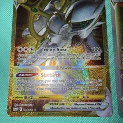 Arceus VSTAR (Secret Rare) 176/172 & 184 Lot Brilliant Stars Holo Rainbow/Gold - Image 4