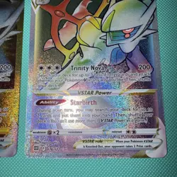 Arceus VSTAR (Secret Rare) 176/172 & 184 Lot Brilliant Stars Holo Rainbow/Gold - Image 5