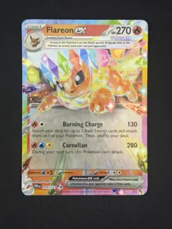 Flareon ex 014/131 Prismatic Evolutions Double Rare Holo Pokemon TCG 270 HP - Image 1