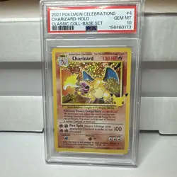 2021 POKEMON CELEBRATIONS CLASSIC COLLECTION #4 CHARIZARD-HOLO PSA 10 - Image 1