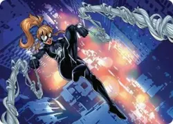 Arana, Heart of the Spider Art Card, Magic the Gathering Spider-Man, 37 - Image 1