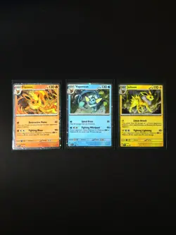 Pokemon Prismatic Evolutions Poster Collection Promos - SVP EN 167/168/169 Cards - Image 1