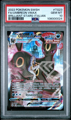 Pokemon Card Umbreon VMax TG23/TG30 - Brilliant Stars PSA 10 Italian - Image 1