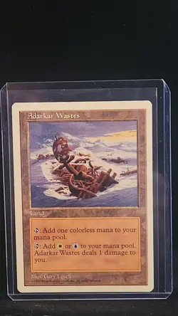 MTG Adarkar Wastes 5th Ed Regular Rare NM/LP Single Card - Image 1