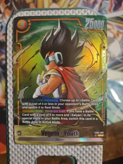 Bandai Dragon Ball Super Card Game Vegeta: Youth FB08-092 SR ⭐ ALTERNATE ART - Image 1