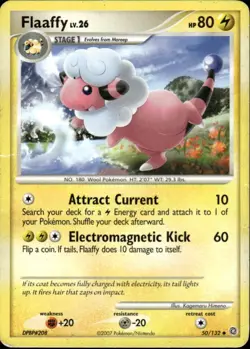 Flaaffy Uncommon Secret Wonders 50/132 Lightning Normal Pokemon Card - Image 1