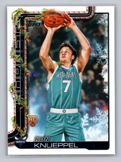 Kon Knueppel Ssp Back Variation SSB-KK 2025-26 Topps Holiday SSP NM Sports Card - Image 1